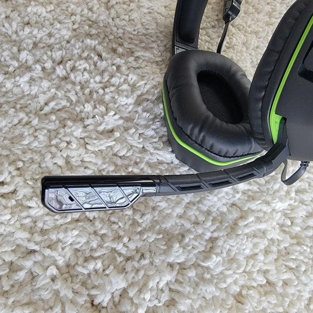 Afterglow Stereo Gaming Headset Black Green Xbox One PS4 PC